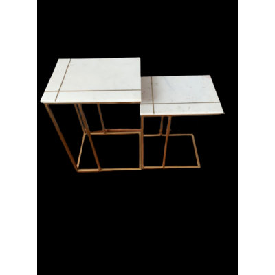 Marble C Table End Table Set