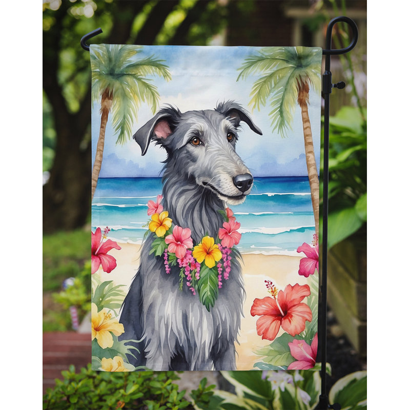 Drapeau de jardin en polyester double face H 15,5 po x l 11,25 po