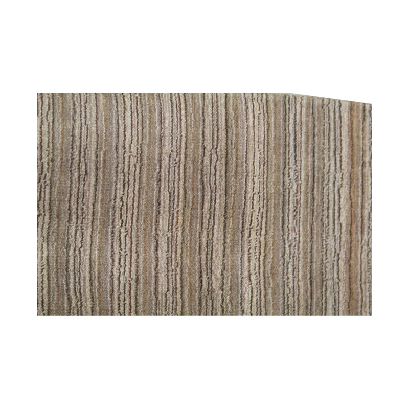 Wool Striped Area Rug in Brown