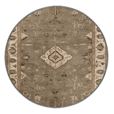 Machine Washable Persian Gray Area Rug