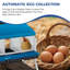 Boîtes de nidification de poulet avec pattes, boîte de ponte en acier galvanisé résistant aux intempéries à 4 trous avec perchoir à poignée et collection automatique d'œufs à enroulement, facile à nettoyer et à assembler rapidement pour le poulailler-1176314706