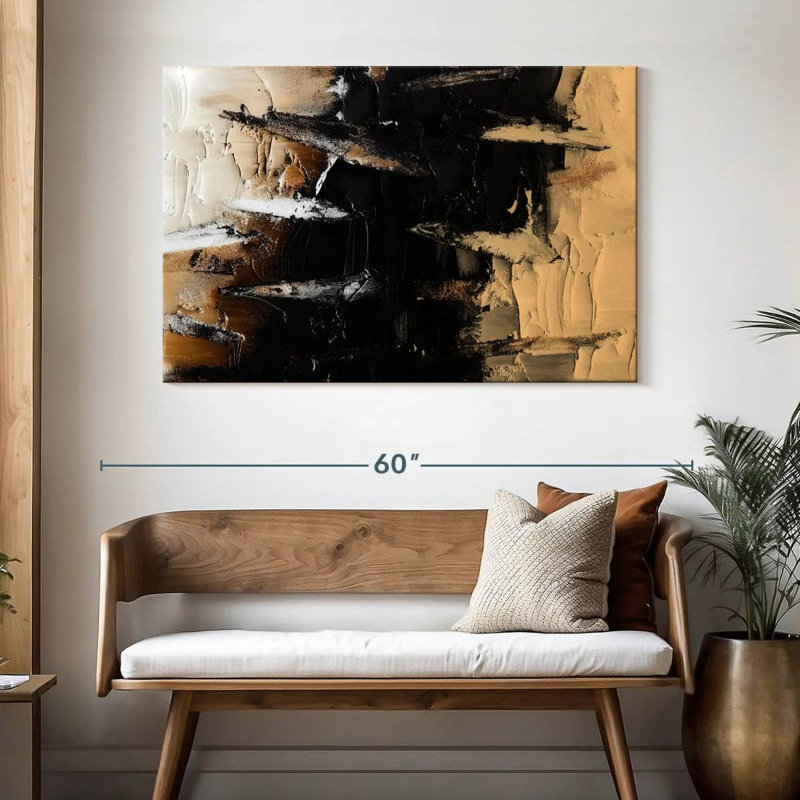 Avery Minimalist Textured Stripes, 32" H x 48" W