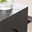 Table basse moderne noire peu encombrante pour le salon et la chambre à coucher, panneau de fibres à densité moyenne d'aspect bois facile à nettoyer-26685950