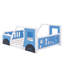 Lit plateforme double avec roulettes-1291551090