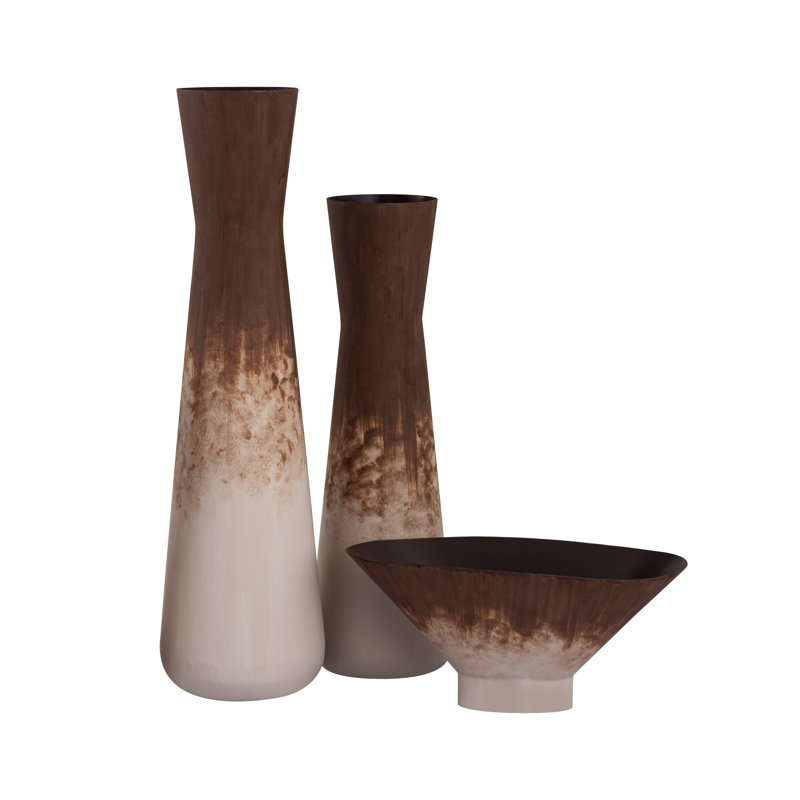 Vase Langport - petite rouille, Rouille, Ombré, H 22,25 po x l 6,5 po x P 6,5 po