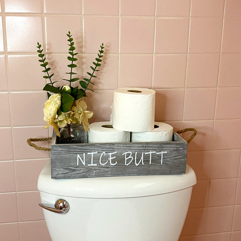 Porte-papier hygiénique sur pied, Gris rustique