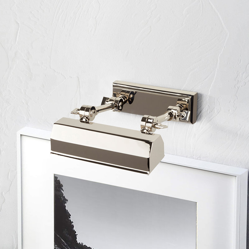 Chawton Picture Light, 5" H x 7" W x 7.5" D, Polished Nickel