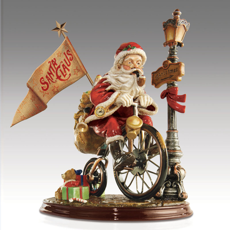 Le père noël arrive à la ville