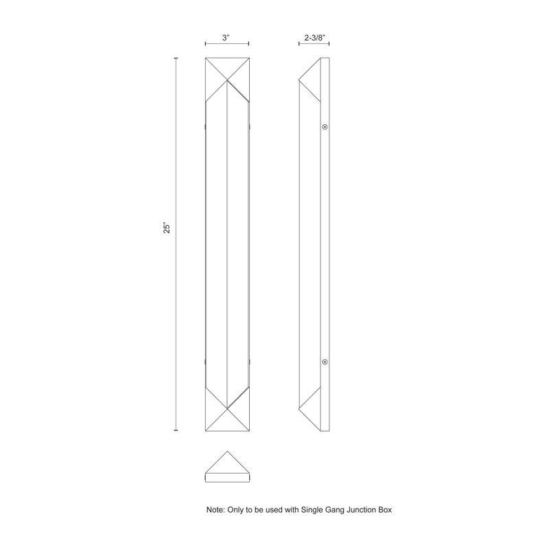 Caesar 1 - Light LED Bath Sconce, Urban Bronze/Alabaster