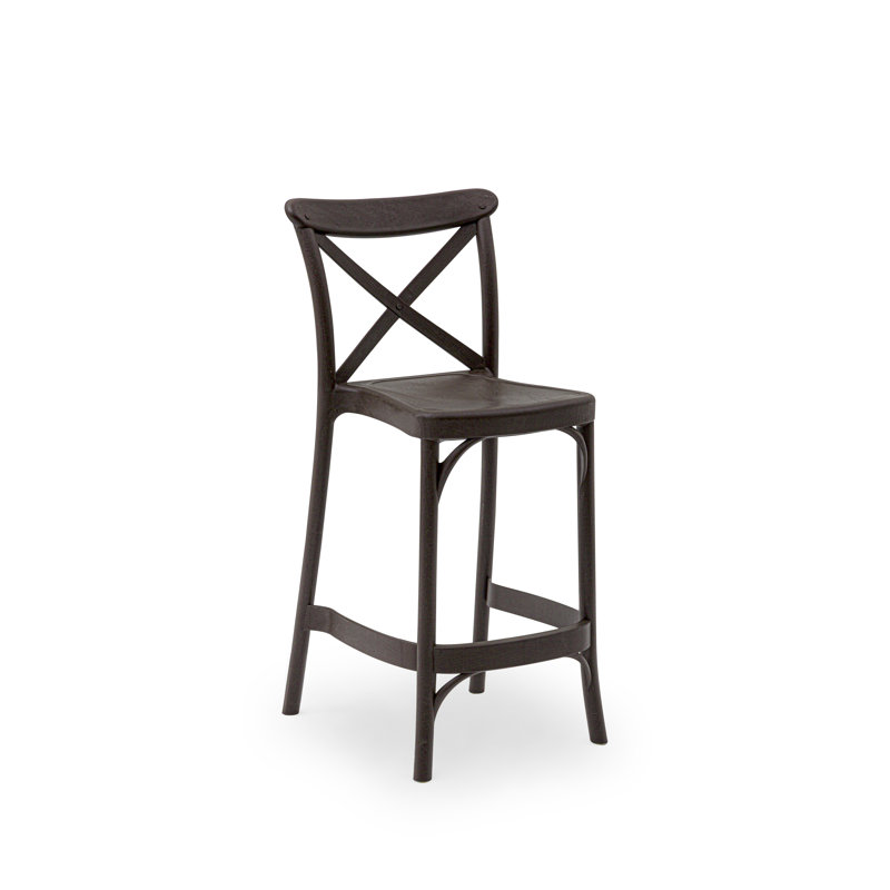 Tabouret de comptoir Milan, Brun, 30" H