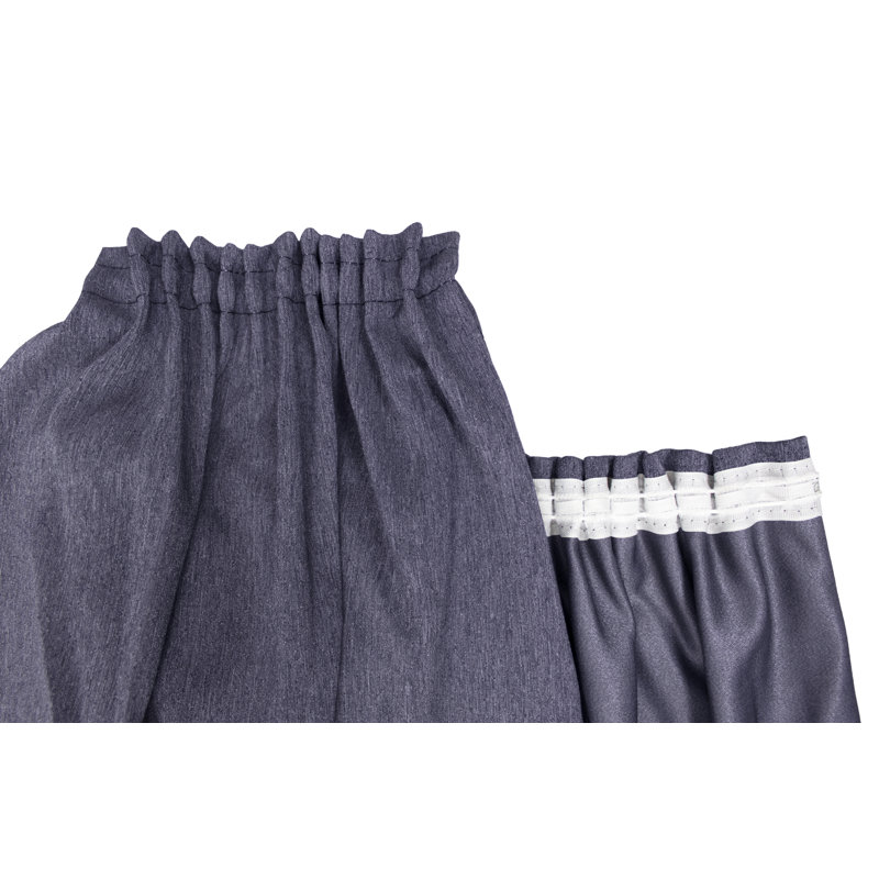 Quade Room Darkening Curtain Pair, 180cm H x 135cm W, Blue