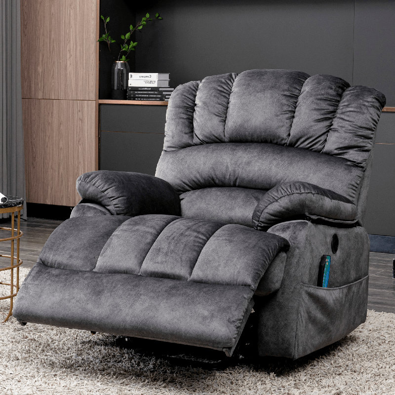 Aatif 103cm Wide Lift Assist Zero Gravity Recliner, Grey