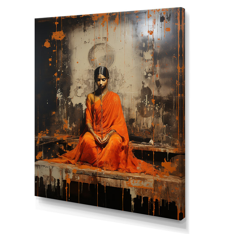 «Hindu Rigvedas Resplendent Rust», reproduction sur toile, Toile tendue, H 20 po x l 12 po x P 1 po
