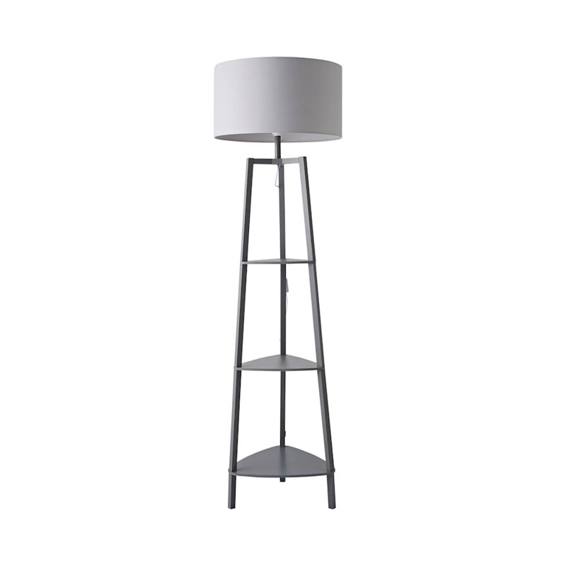 Aidrian 155cm Tripod Floor Lamp, No, Grey, Cool Grey