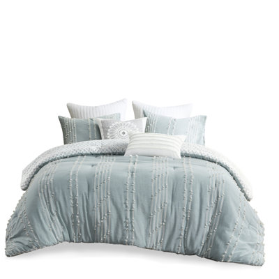 3 mini édredon en coton 3 pièces - Motif rembourré et tendance 3 pièces à l'envers avec motif longue durée