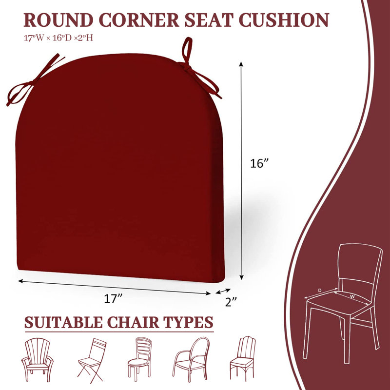 Coussin de siège d'extérieur, Rouge vin