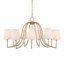 Lustre doré 9 lumières Uttermost Seville