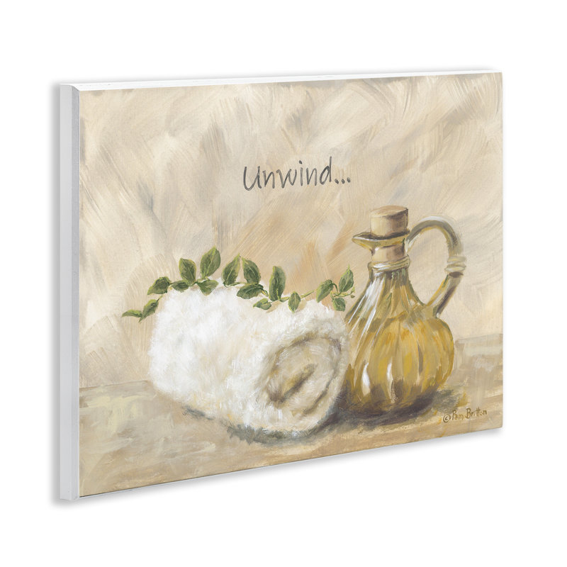 «Unwind Bath Bath», plaque par Pam Britton