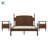 Solid Wood 3-Piece Spindle Vivienne Bed With Two Walker Edison Easy Assembly 2-Drawer Nightstands-111301258-111301257