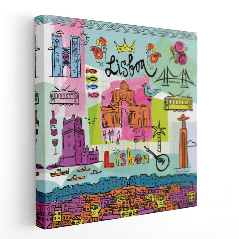 «Global Travel VIII», reproduction d'art sur toile, H 12 po x l 12 po