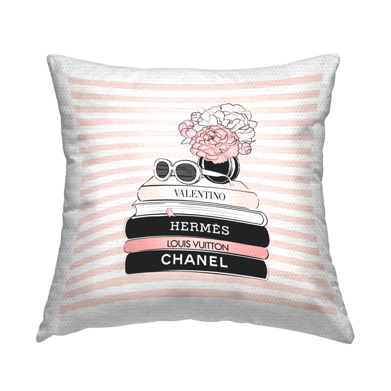 Coussin décoratif rayé intérieur / extérieur