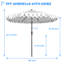Parasol Adahir 108 avec contrepoids inclus-131414474-78426838