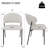 Corduroy Stainless Steel Dining Chairs-1333546871-1331981373