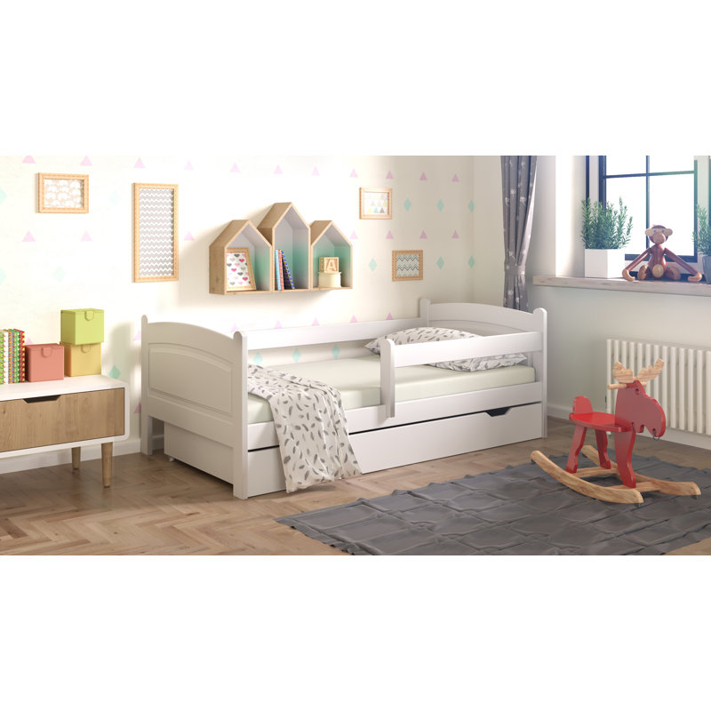 Standard with Storage Included, European Toddler (80 x 160 cm), White