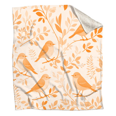 Couvertures illustrées avec des oiseaux sur des branches