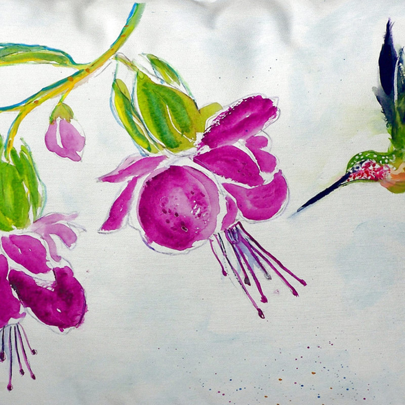 Coussin d'extérieur 24 "Hummingbird Hummingbird
