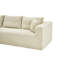 Canapé modulaire en velours côtelé beige