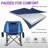 Oversized Camping Rocking Chair With Pillow, Portable Folding Temmo For Adults, Support 350 Lbs-1314243670