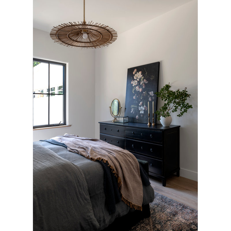Luminaire suspendu 1 lumière Costa Mesa, H 10 po x l 31,25 po