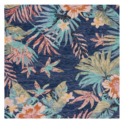 Toro Hand Tufted Wool Floral Rug