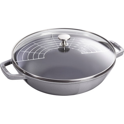 STAUB Cast Iron Non-Stick Wok