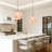 1-light Pink Flower Pendant Light