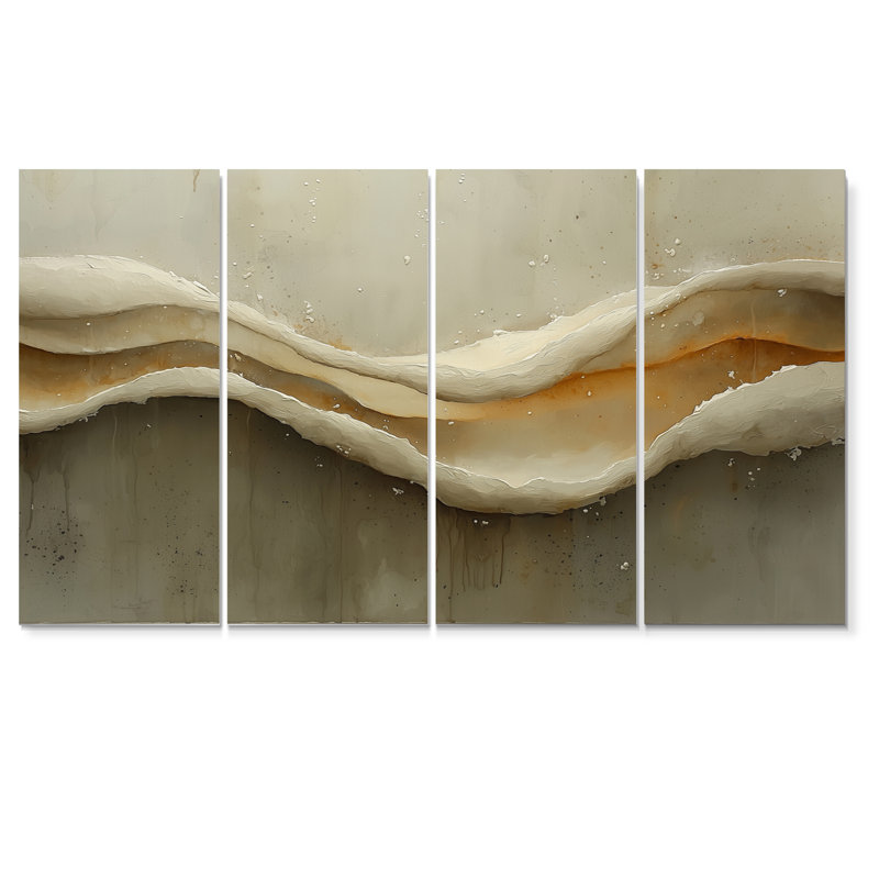 Éphémères voies d'égouttement III, H 28 po x l 48 po, 4