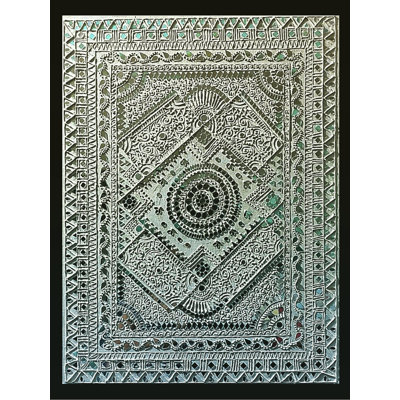 Peinture tribale Warli | Céramique de céramique et peinture acrylique | Poulavi Ghosh