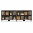 Chasse 49.6" Modern Dark Walnut Console Table (Set Of 2)