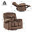  High-Softness Velvet Manual Swivel Rocker Recliner Chair(Set of 2)-1427127694