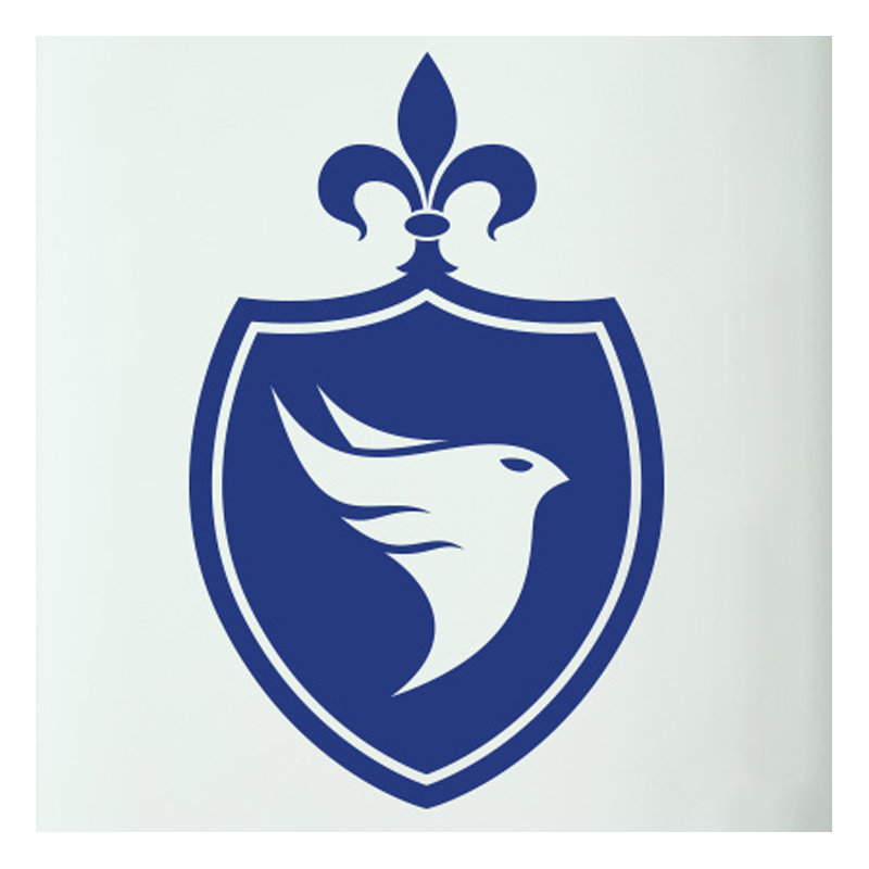 Animals Wall Decal, Dark Blue
