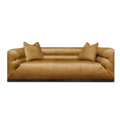 Monet 89'' Leather Sofa