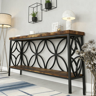 Console industrielle 70,9 po (brun rustique)