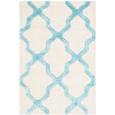 Cambridge Hand Tufted Wool, Viscose Geometric Rug