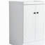 Meuble-lavabo autoportant 24 po avec lavabo en résine blanche et 2 portes d'armoire à fermeture en douceur-120102363-120102364