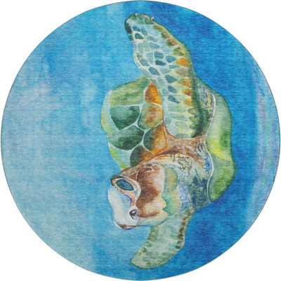 Premium Machine Washable Mayfield AMF148 Ocean Rug