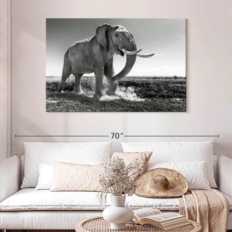 Brampt Grassland Elephant, 32" H x 48" W