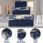 Ensemble de draps de bain Kreager 500 g/m² 100 % coton à séchage rapide, motifs marbre et uni-133803939-136344132