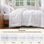 Insertion de couette en duvet à carreaux carrés avec lits carrés simple TG - Blanc, édredon toutes saisons-101518297-101518295