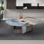 Table basse ronde en pierre supercristalline